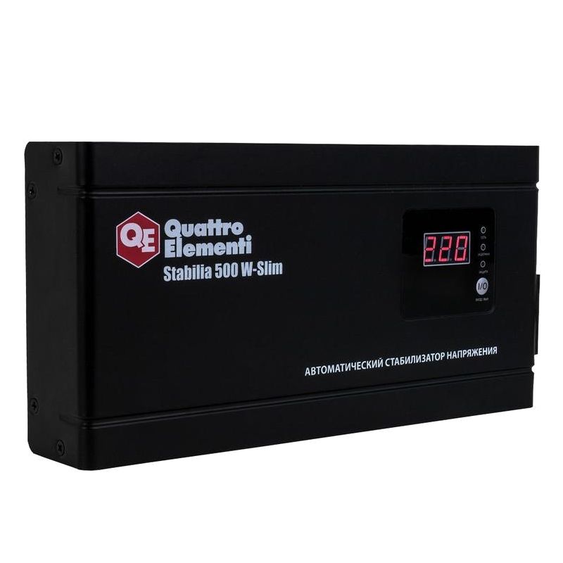 Стабилизатор напряжения Quattro Elementi Stabilia 500 W-Slim настенный - изображение 2