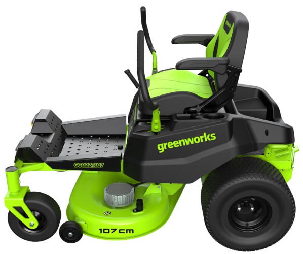 Райдер садовый GREENWORKS GC82ZT107 82V, аккумуляторный без АКБ и ЗУ 7404107 - изображение 5