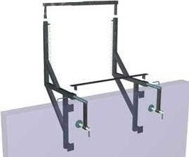 Рама крепежная мусоропровода в окно 026443