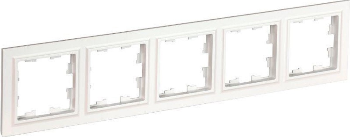 Рамка IEK BRITE 5-местная РУ-5-БрБ бел BR-M52-K01