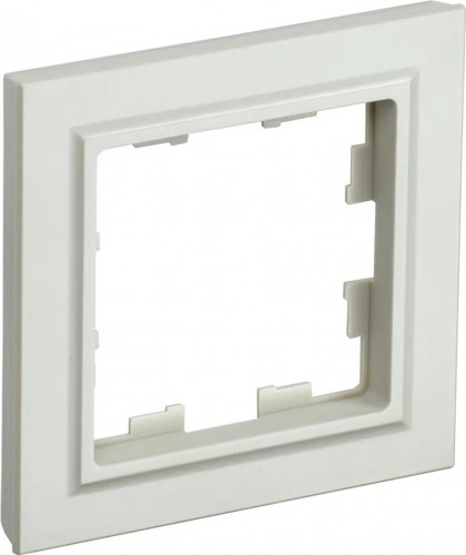 Рамка IEK BRITE РУ-1 1-м бежевая BR-M12-K10