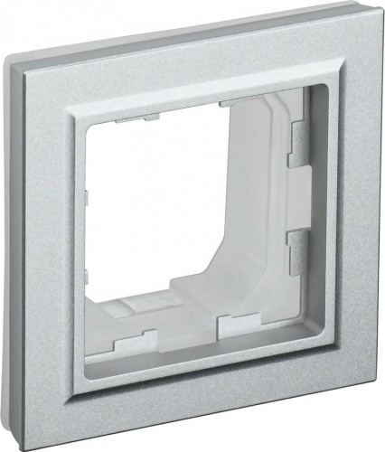 Рамка IEK BRITE РУ-1 алюм. 1-м ip44 BR-M12-44-K47