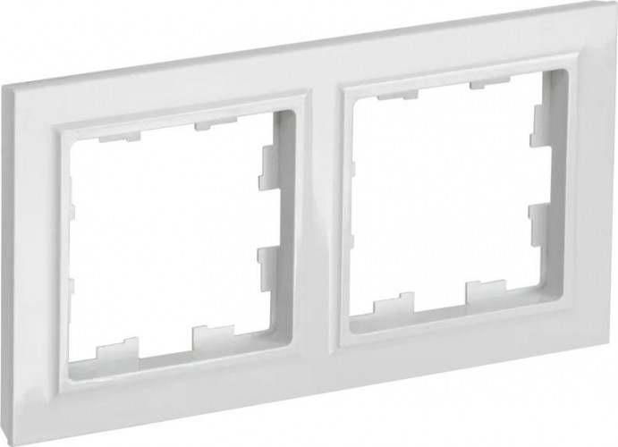 Рамка IEK BRITE РУ-2 2-м бел. BR-M22-K01
