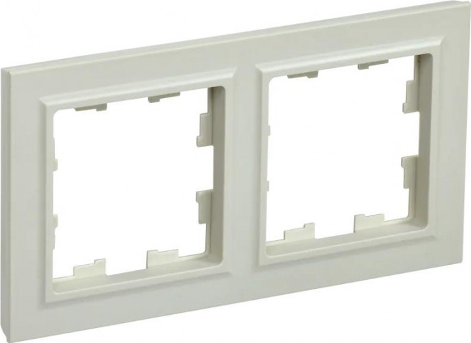 Рамка IEK BRITE РУ-2 2-м бежевая BR-M22-K10