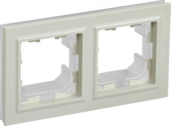 Рамка IEK BRITE РУ-2 2-м ip44 бежевая BR-M22-44-K10