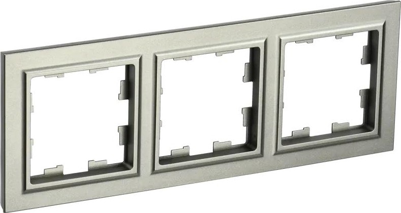 Рамка IEK BRITE РУ-3 3-м шампань BR-M32-K37