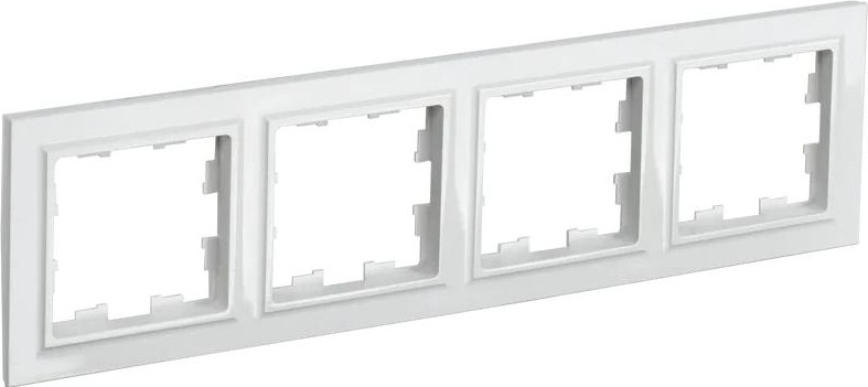 Рамка IEK BRITE РУ-4 4-м белая BR-M42-K01