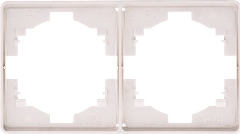 Рамка Kranz KR-78-0752-1 Round 2-постовая, перламутр - изображение 2