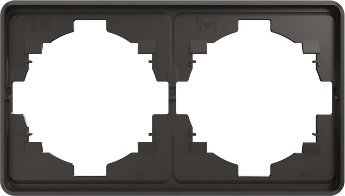 Рамка Kranz KR-78-0752-2 Round 2-постовая, титан