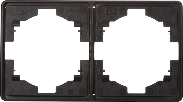 Рамка Kranz KR-78-0752-3 Round 2-постовая, оникс