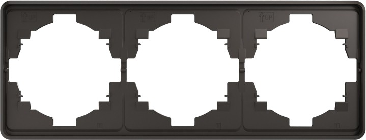 Рамка Kranz KR-78-0753-2 Round 3-постовая, титан