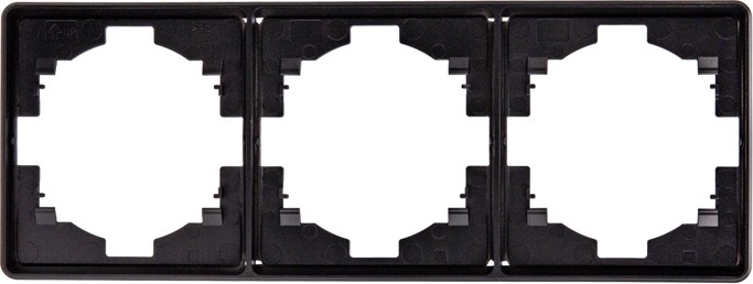 Рамка Kranz KR-78-0753-3 Round 3-постовая, оникс