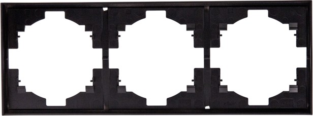 Рамка Kranz KR-78-0753-5 Strong 3-постовая, антрацит