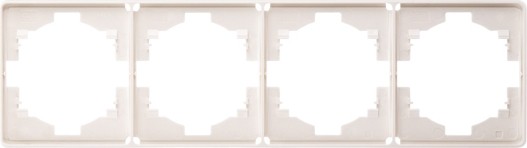 Рамка Kranz KR-78-0754-1 Round 4-постовая, перламутр - изображение 2