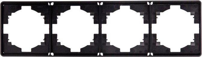 Рамка Kranz KR-78-0754-3 Round 4-постовая, оникс