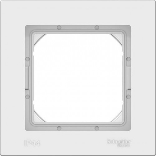 Рамка Systeme Electric AtlasDesign 1-м Aqua ip44 белая ATN440101 ATN440101 - изображение 2