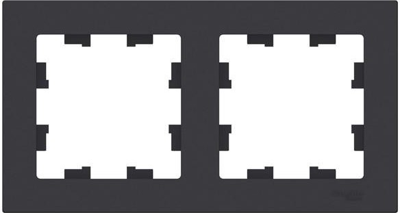 Рамка Systeme Electric AtlasDesign 2-м универсальная, карбон ATN001002 ATN001002 - изображение 2