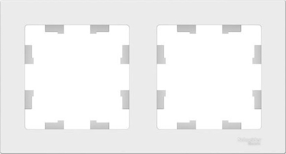 Рамка Systeme Electric AtlasDesign 2-м универсальная, белая ATN000102 ATN000102 - изображение 2