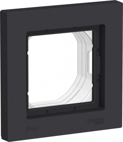 Рамка Systeme Electric AtlasDesign 1-м Aqua ip44 карбон ATN441001 ATN441001