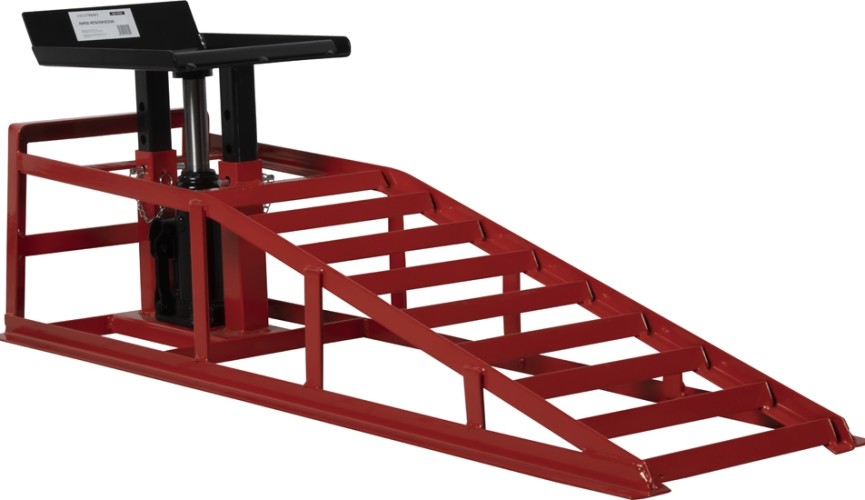 Рампа металлическая для автомобиля WiederKraft WDK-87020 (аппарель-пандус) с домкратом в0000131326