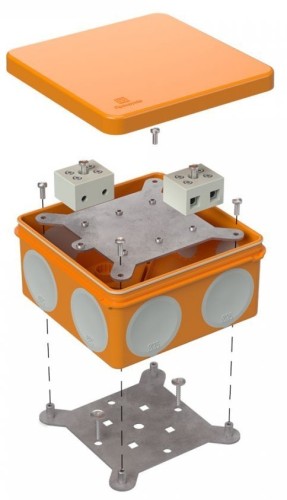 Распаячная коробка ПРОМРУКАВ Е15 огнестойкая для О/П 60-0300-FR6.0-4