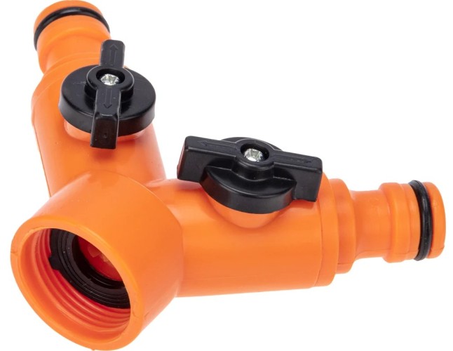 Распределитель ЧЕТЫРЕ СЕЗОНА 62-0223 2-х канальный на кран 1/2"-3/4" - изображение 2