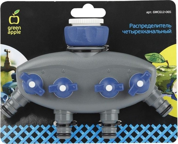 Распределитель GREEN APPLE четырехканальный GWCG12-065 Б0003124 - изображение 2