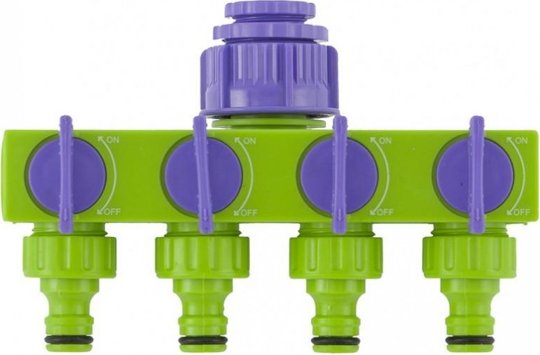 Распределитель PALISAD 1/2" - 3/4" четырехканальный 66425 66425