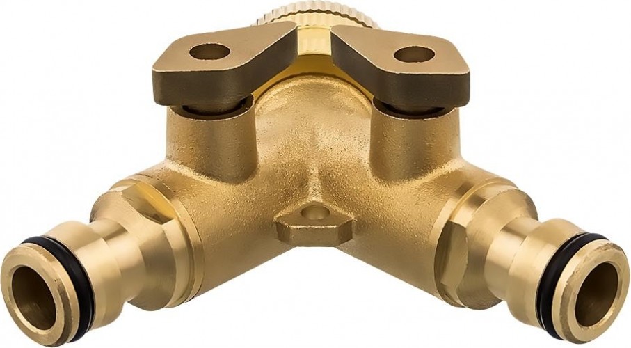 Распределитель QUATTRO ELEMENTI  2-х канальный, внутр. резьба 3/4", латунь 246-418