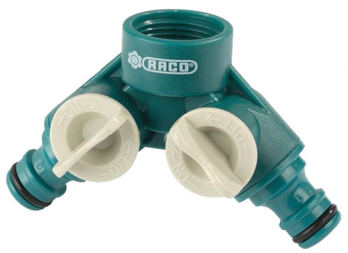 Распределитель RACO ORIGINAL 3/4", поливочный, с внутренней резьбой, двухканаль 4250-55255C