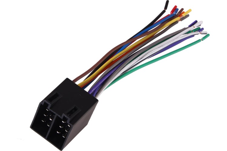 Разъем для автомагнитол REXANT 16-0503 ( уп. 10 штук ) Евро ISO, сдвоенный штекер акустика+питание 16-0503