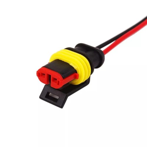 Разъем гнездо автомобильный REXANT 16-0312-9 ( уп. 10 штук ) DJ7021-1.5-21 с проводом 20см 16-0312-9