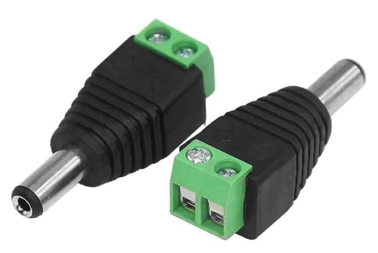 Разъем питания Proconnect 14-0314-4 ( уп. 50 штук ) штекер 2.1х5.5 с клеммной колодкой 14-0314-4