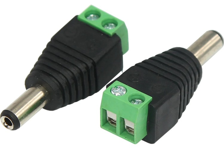 Разъем питания REXANT 14-0314 ( уп. 50 штук ) штекер 2.1х5.5 с клеммной колодкой (блистер) 14-0314