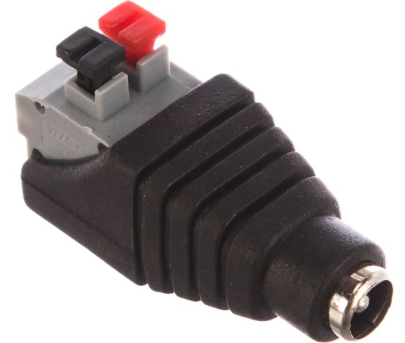 Разъем питания REXANT 14-0315-2 ( уп. 50 штук ) гнездо 2.1х5.5 с быстрозажимной колодкой (блистер) 14-0315-2