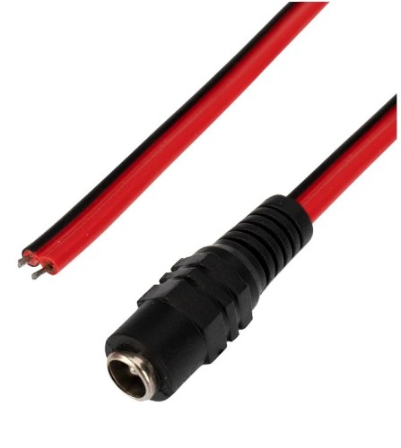 Разъем питания REXANT 14-0332 ( уп. 50 штук ) гнездо 2.5х5.5 мм с проводом 20 см 14-0332 - изображение 2