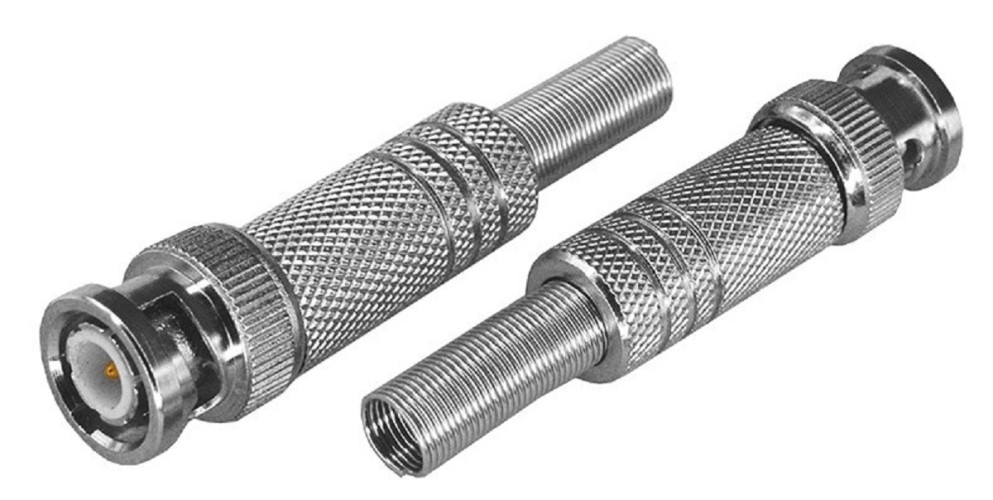 Разъем Proconnect 05-3073-4 ( уп. 50 штук ) штекер BNC под винт с пружиной металл 05-3073-4