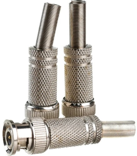 Разъем Proconnect 05-3075-4 ( уп. 50 штук ) штекер  BNC  под пайку  с пружиной  металл 05-3075-4