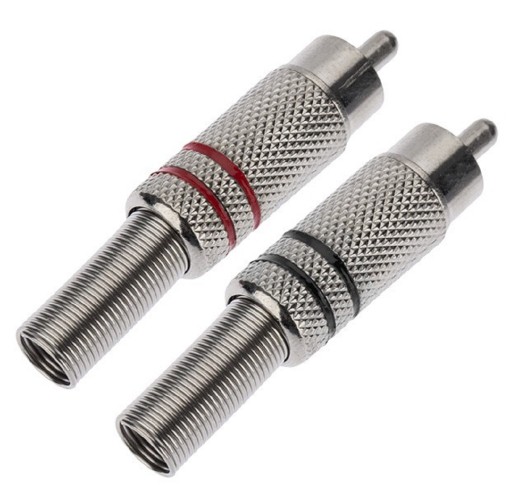 Разъем Proconnect 14-0405-4 RCA металл пайка ZN черные 50шт /красные 50шт - изображение 2