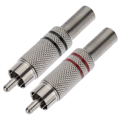Разъем Proconnect 14-0405-4 RCA металл пайка ZN черные 50шт /красные 50шт