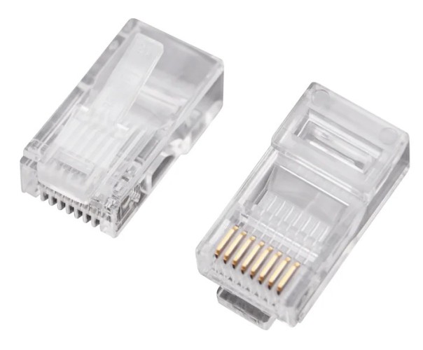 Разъем REXANT 05-1041 ( уп. 50 штук ) RJ-50 (10P10C) под витую пару, UTP, CAT 3  05-1041