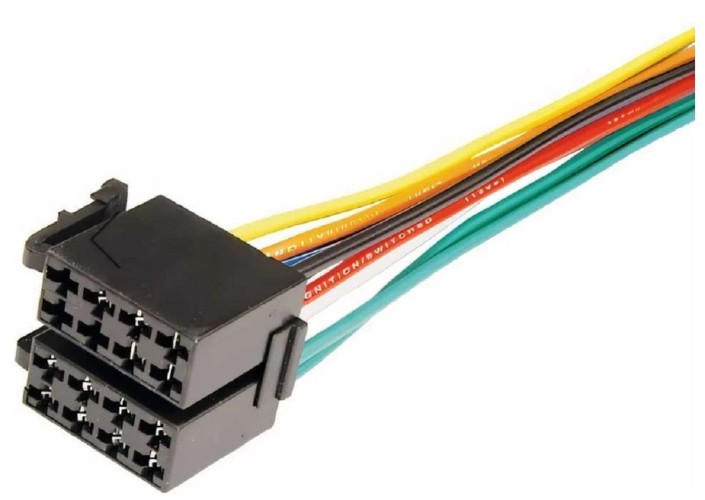 Разъем REXANT 06-0126-C для автомагнитолы "Евро" ISO, гнездо сдвоенное, (1