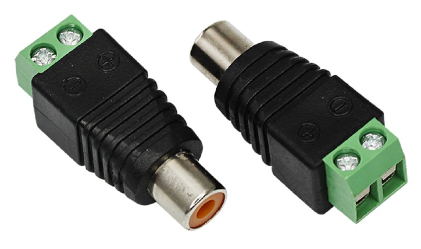 Разъем REXANT 14-0414 ( уп. 50 штук ) RCA с клеммной колодкой (блистер) 14-0414