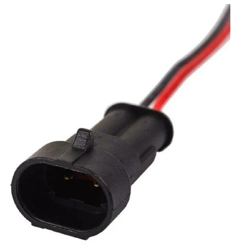 Разъем штекер автомобильный REXANT 16-0302-9 ( уп. 10 штук ) DJ7021-1.5-11 с проводом 20см 16-0302-9