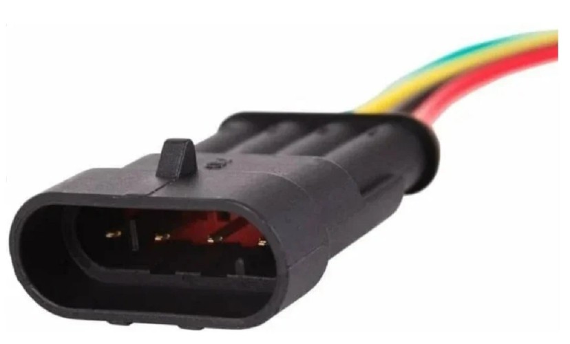 Разъем штекер автомобильный REXANT 16-0303-9 ( уп. 10 штук ) DJ7031-1.5-11 с проводом 20см 16-0303-9