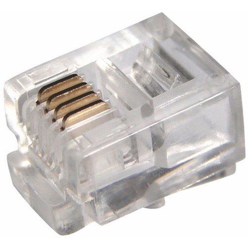 Разъем телефонный Proconnect 05-1012-3 ( уп 100 шт ) RJ-14 (6P4C) 05-1012-3