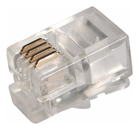 Разъем телефонный REXANT 05-1013 ( уп 100 шт ) RJ-12 (6P6C) 05-1013
