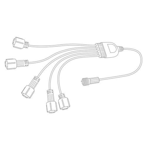 Разветвитель Neon-Night 315-434 "Y"для уличных гирлянд Pofessional белый ПВХ - изображение 3