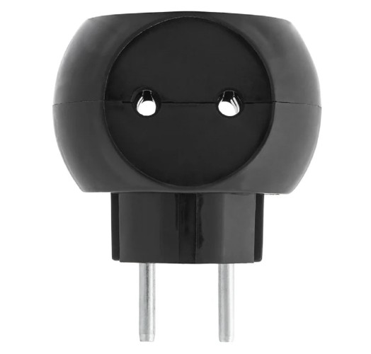 Разветвитель REXANT 11-1063-1 электрический "Шар", 6A б/з, 220B, черный - изображение 3