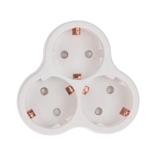 Разветвитель REXANT 11-1069 электрический пирамида 16A с/з белый - изображение 4